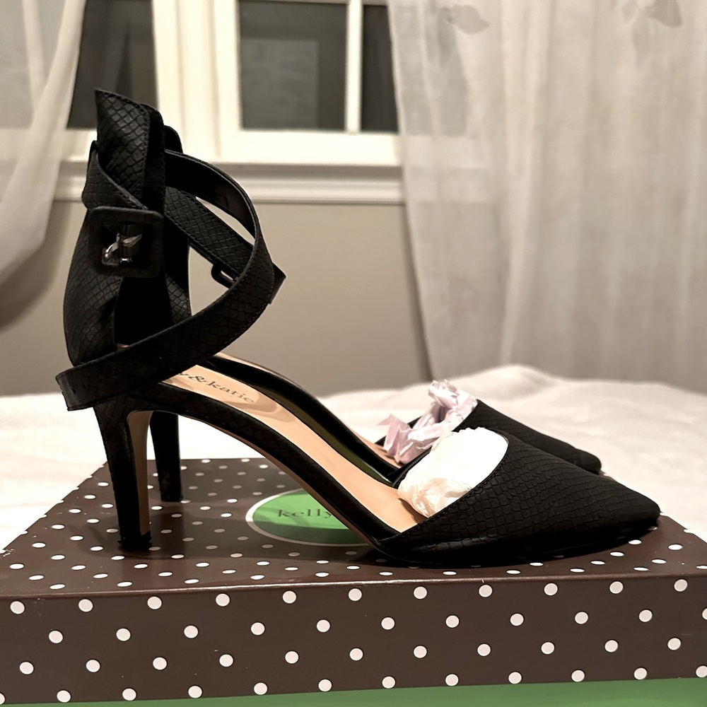 Kelly & Katie Vespa Snakeskin Heels